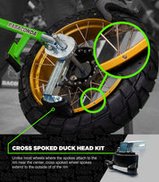 Replacement Duck Head for Cross-Spoked Wheels (BMW GS, etc) for Rabaconda Street