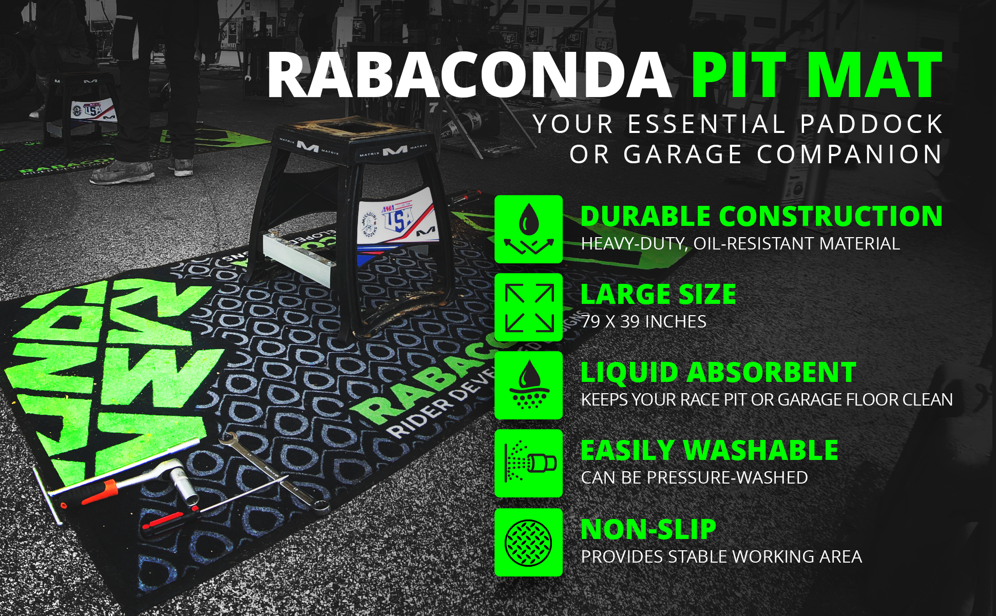 Motorcycle Pit Mat